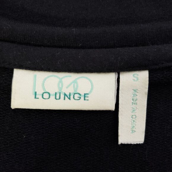 LOGO Lounge by Lori Goldstein Womens Top Small French Terry Tiered Chiffon Trim - Picture 7 of 9